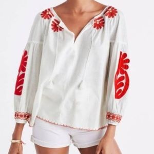Madewell Blanca Peasant Top